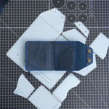 Шаблон ( Викрійка ) з акрилу для виготовлення гаманця Bifold 03 Acrylic-25-03 фото