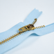 YKK 18cm, blue-brass