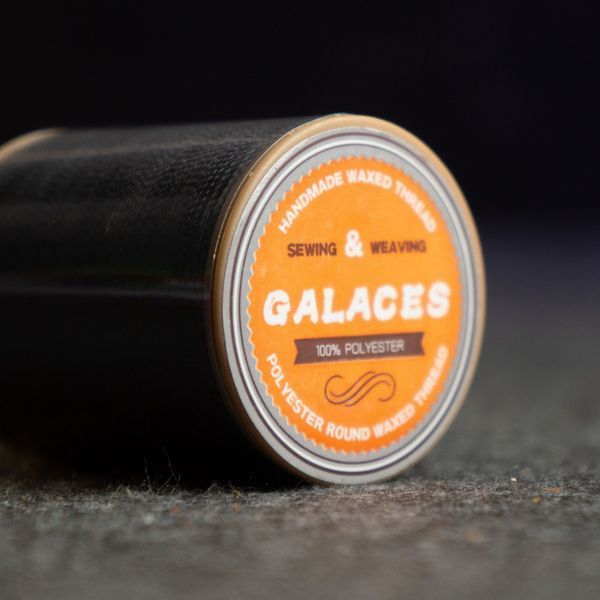 Round waxed thread 0.55 mm color Black №M999 | 140 meters