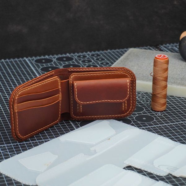 Шаблон ( Викрійка ) з акрилу для виготовлення гаманця Bifold 04 Acrylic-25-04 фото