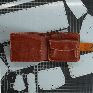Шаблон ( Викрійка ) з акрилу для виготовлення гаманця Bifold 07 Acrylic-25-07 фото