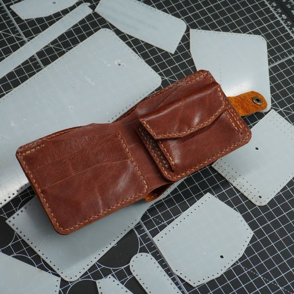 Шаблон ( Викрійка ) з акрилу для виготовлення гаманця Bifold 07 Acrylic-25-07 фото