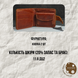 Шаблон ( Выкройка ) из акрила для изготовления кошелька Bifold 07 Acrylic-25-07 фото 2