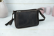 Women's leather bag Nadia, genuine Vintage leather, color brown, shade Chocolate, Blue