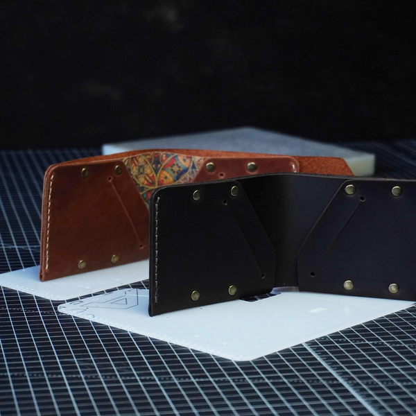 Шаблон ( Викрійка ) з акрилу для виготовлення гаманця Bifold 06 Acrylic-25-06 фото