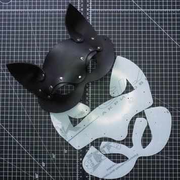 Шаблон ( Викрійка ) з акрилу для Маски "Киця" Acrilyc-mask_01 фото