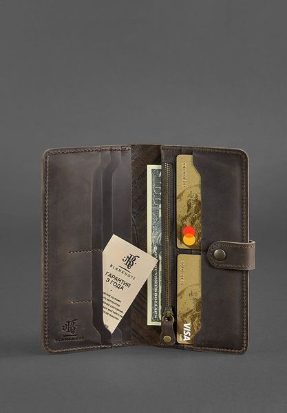 WOMEN'S LEATHER WALLET 7.0 INDI DARK BROWN